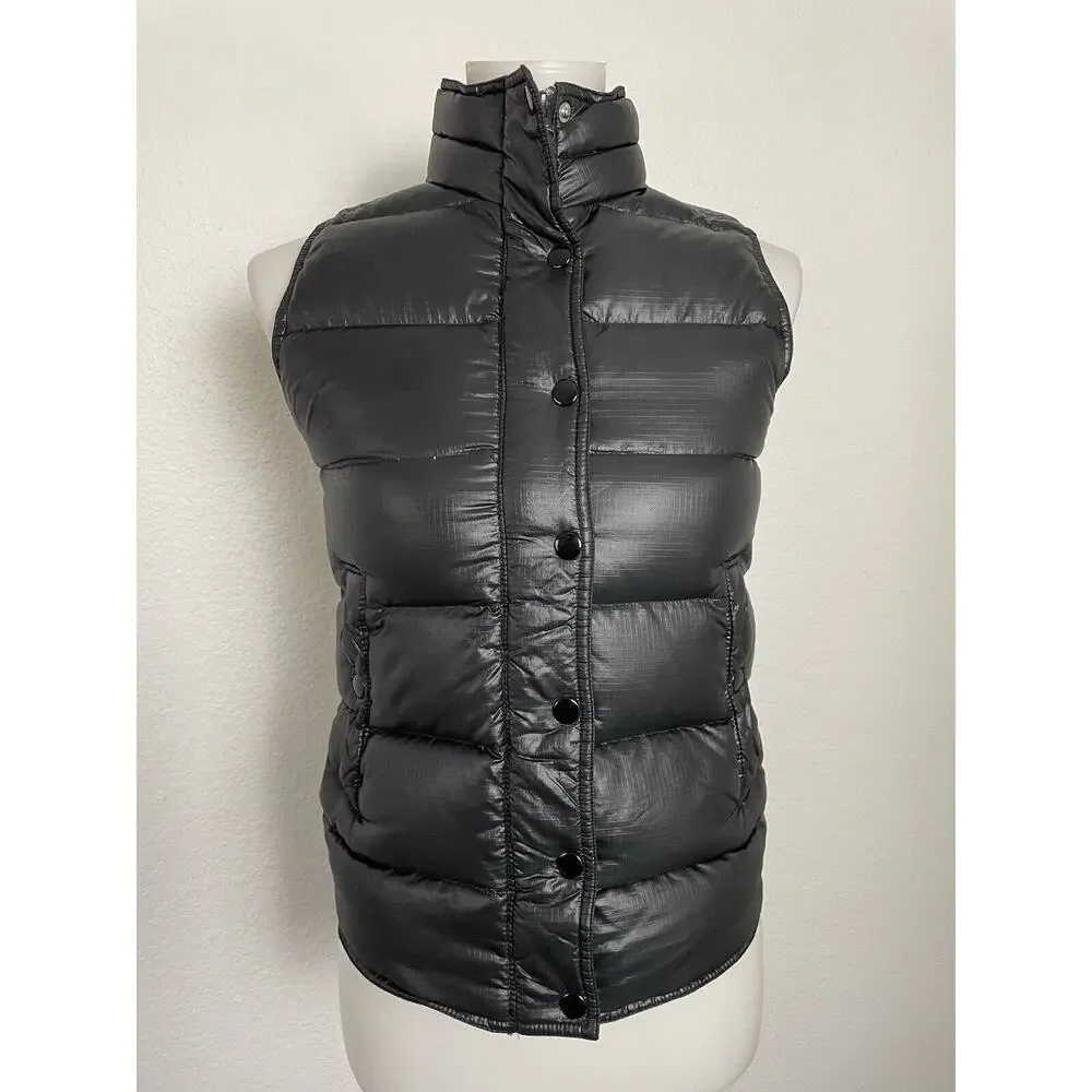 J. Crew Vest Puffer Women XXS Quilted Zip Front Down Feathers Heritage Layering‎